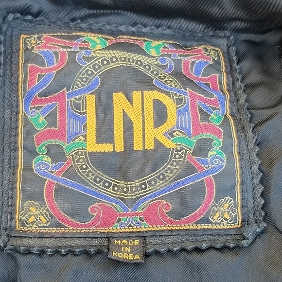 Vintage LNR oversized black leather jacket medium - Picture 6 of 9